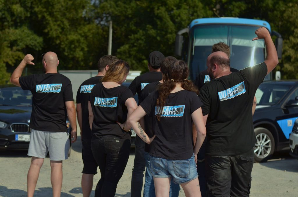 Gruppenfoto des DU FÄHRST-Teams