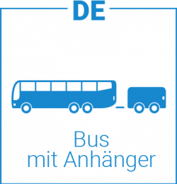 Icon Bus mit Anhänger