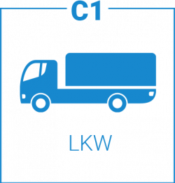 Icon LKW Führerschein Klasse C1