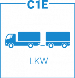 Icon LKW Führerschein Klasse C1E